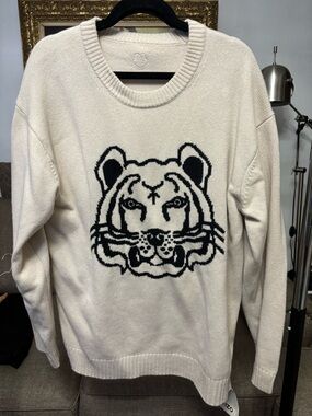 Kenzo K-Tiger Reversible Crewneck Sweater Authentic New Size L